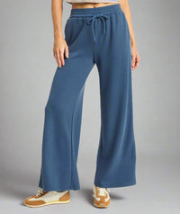 Stripe Wide Leg Sweatpants