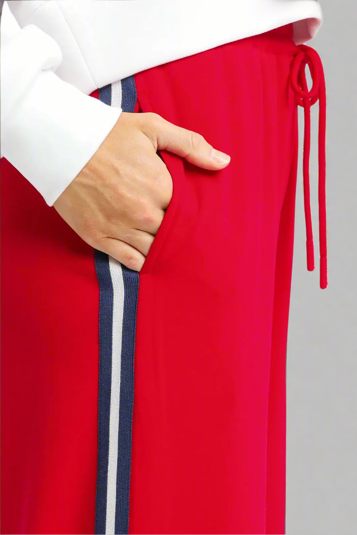 Stripe Wide Leg Sweatpants