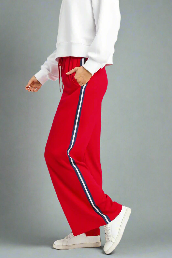 Stripe Wide Leg Sweatpants