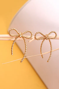 Rope Bow Stud Earring