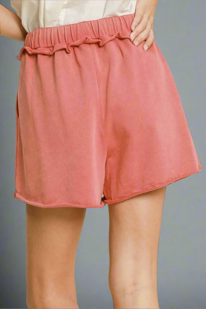 Mineral Washed French Terry Lounge Shorts