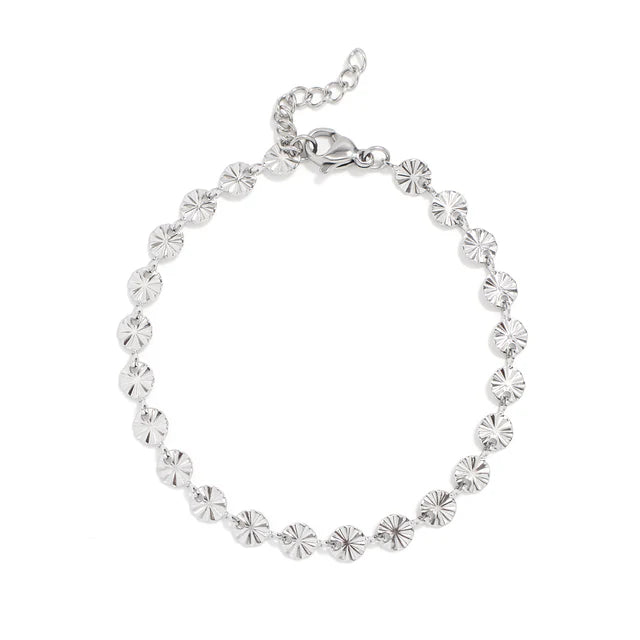 18K Stainless Steel Sunburst Bracelet