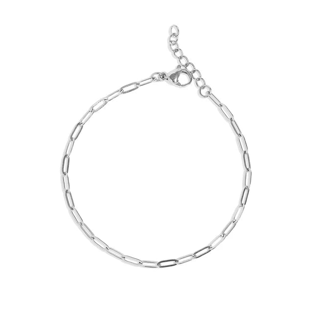 18K Stainless Steel Paperclip Bracelet