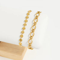 18K Stainless Steel Sunburst Bracelet