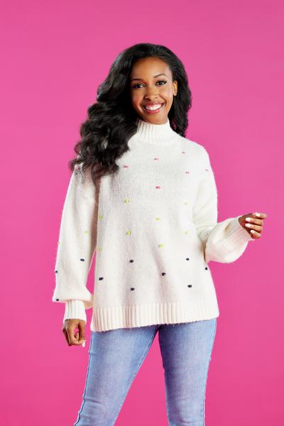 Novie Pom Pom Sweater
