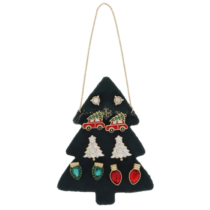 5 Stud Christmas Earrings