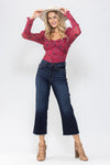 Riley Cropped Wide Leg Jeans