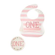 First Birthday Bib and Plate Set