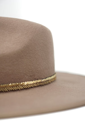 Raine Panama Hat with Beaded Band